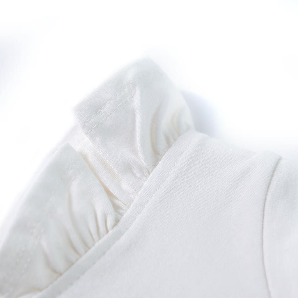 T-shirt para criança manga com folhos azul-claro 140