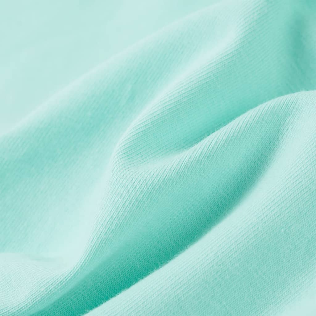 T-shirt de criança ciano-claro 128