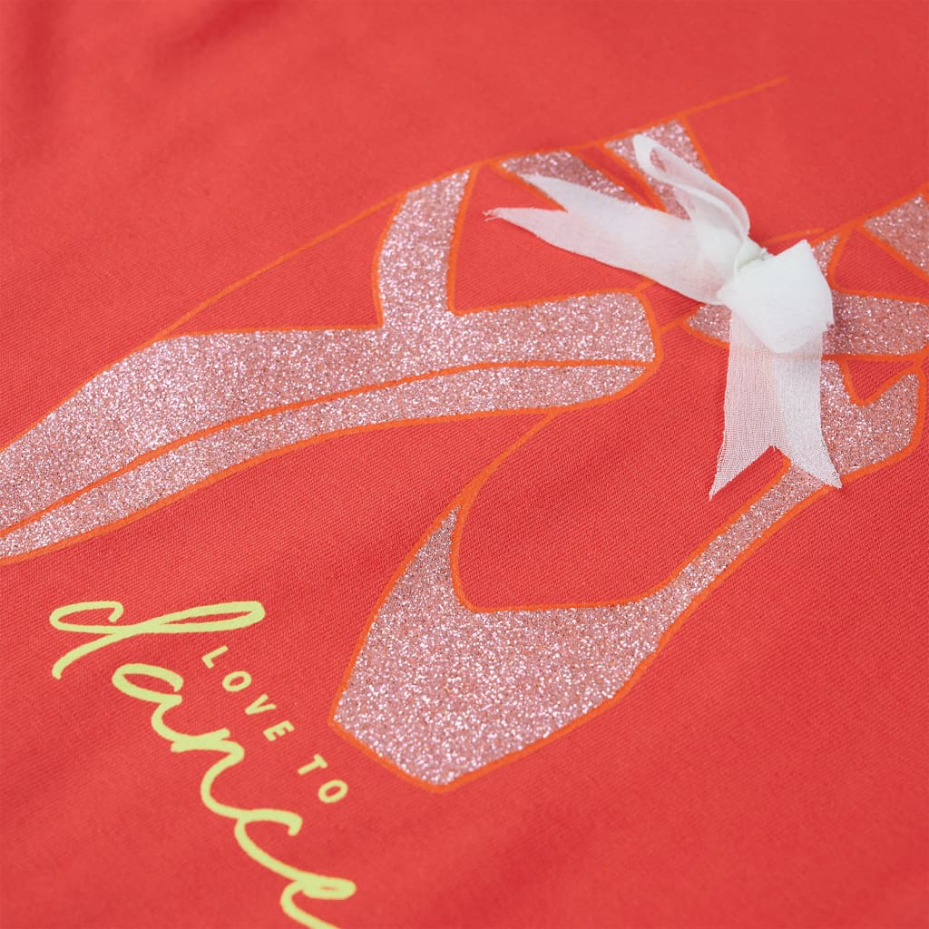 T-shirt de criança rosa 140