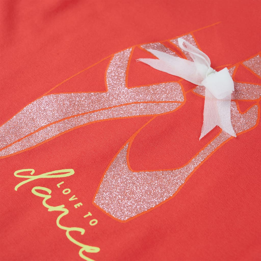 T-shirt de criança rosa 140