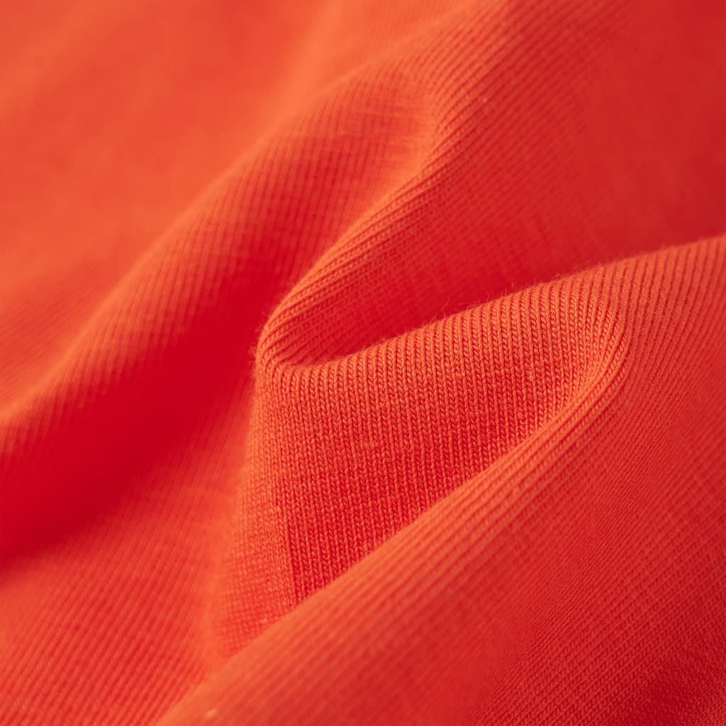 T-shirt de criança laranja-escuro 140