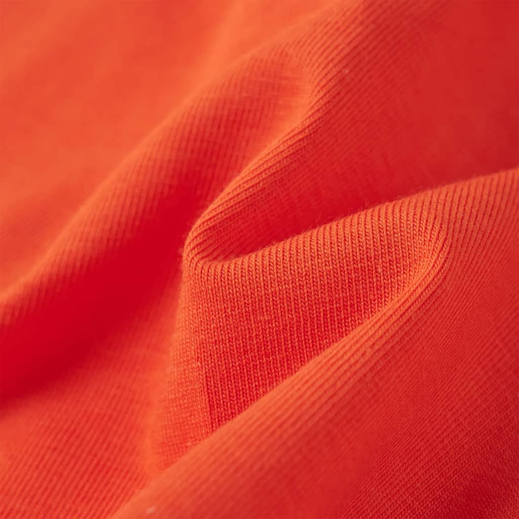 T-shirt de criança laranja-escuro 140