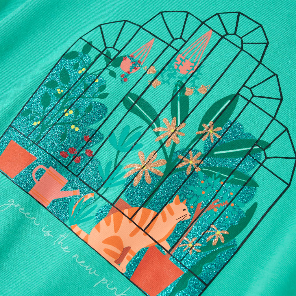 T-shirt de criança laranja-escuro 140