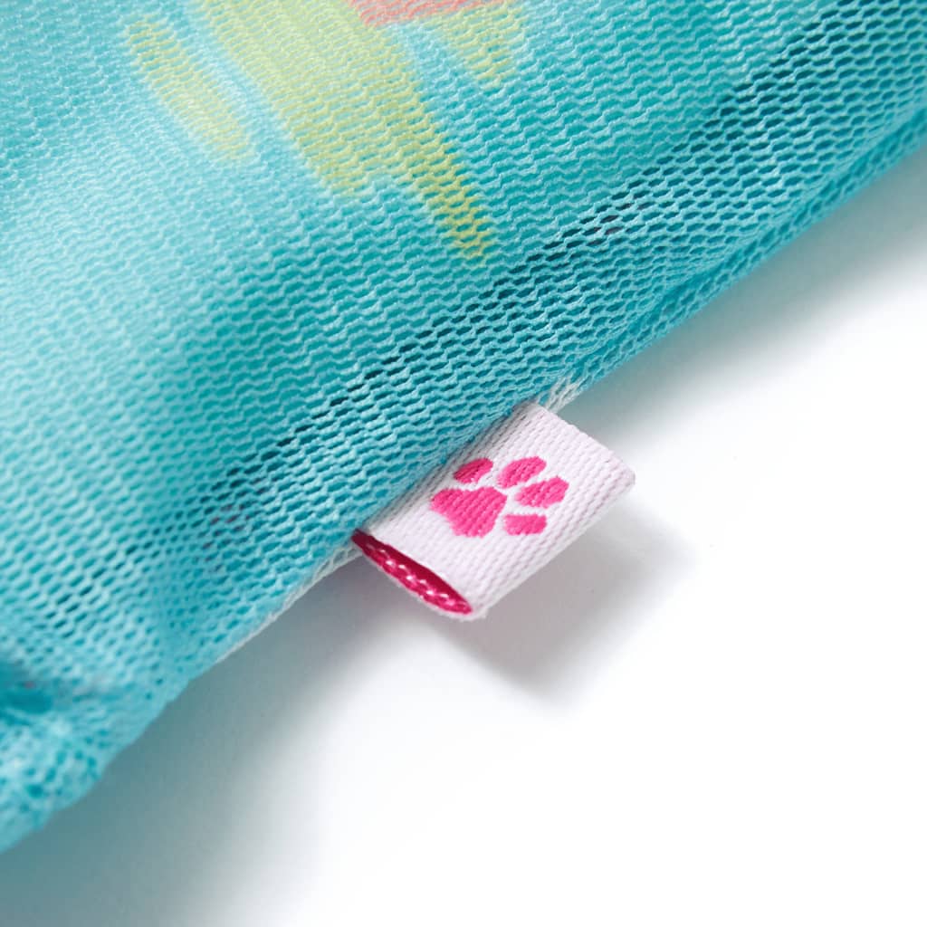 Vestido para criança ciano-claro 128