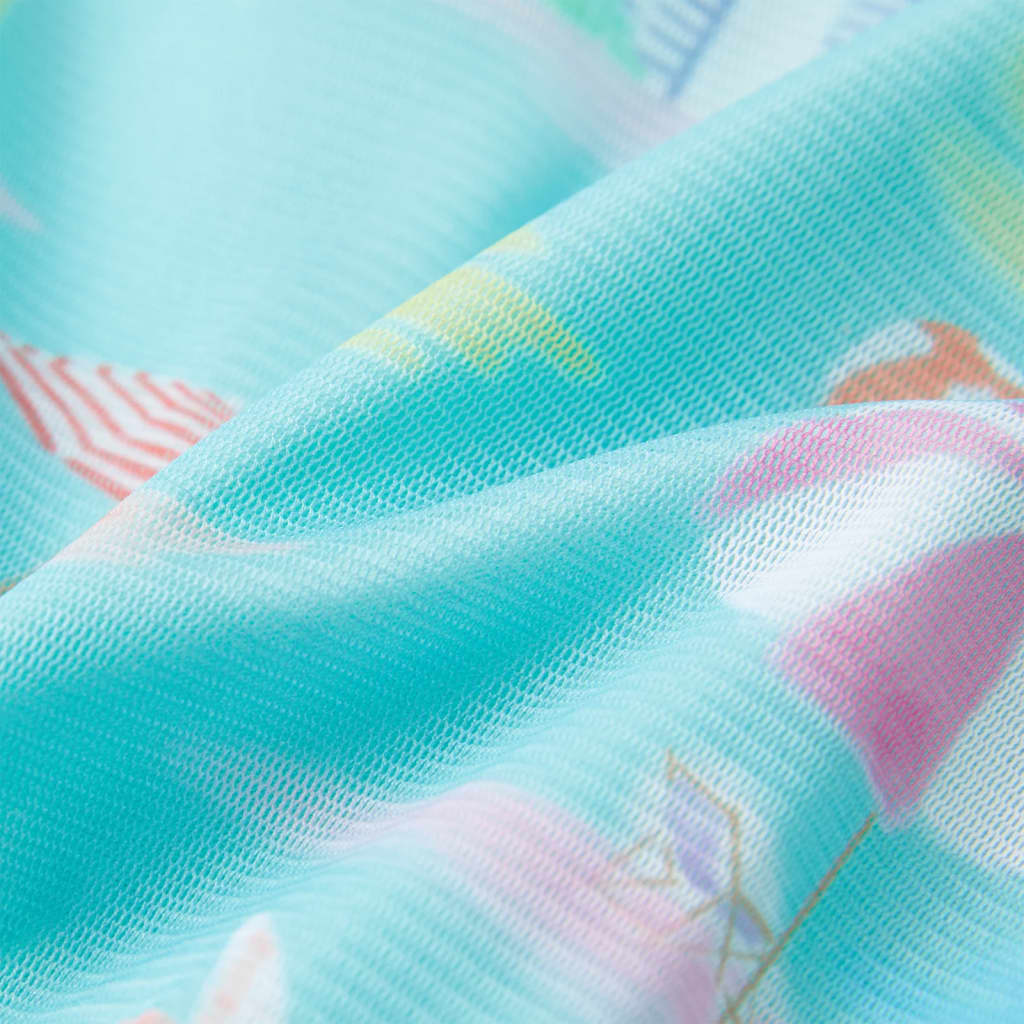 Vestido para criança ciano-claro 128