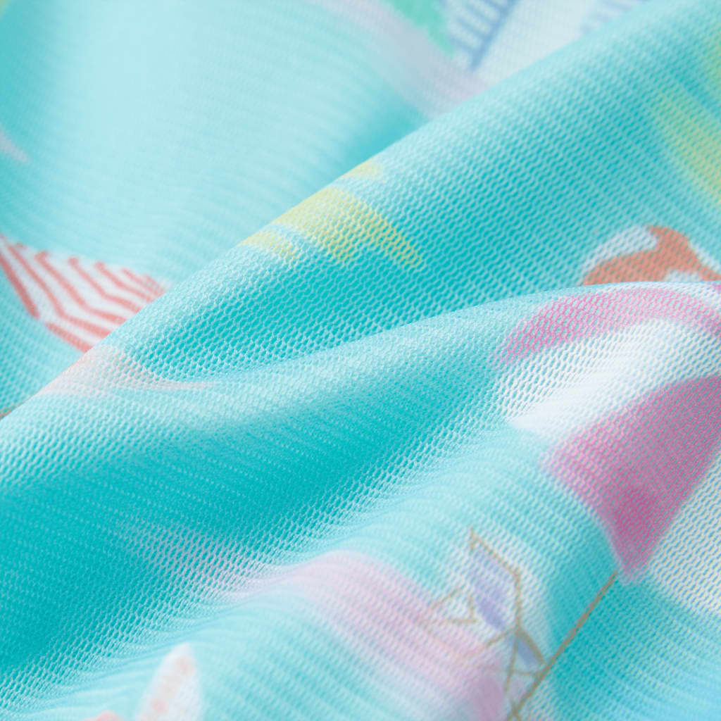 Vestido para criança ciano-claro 128