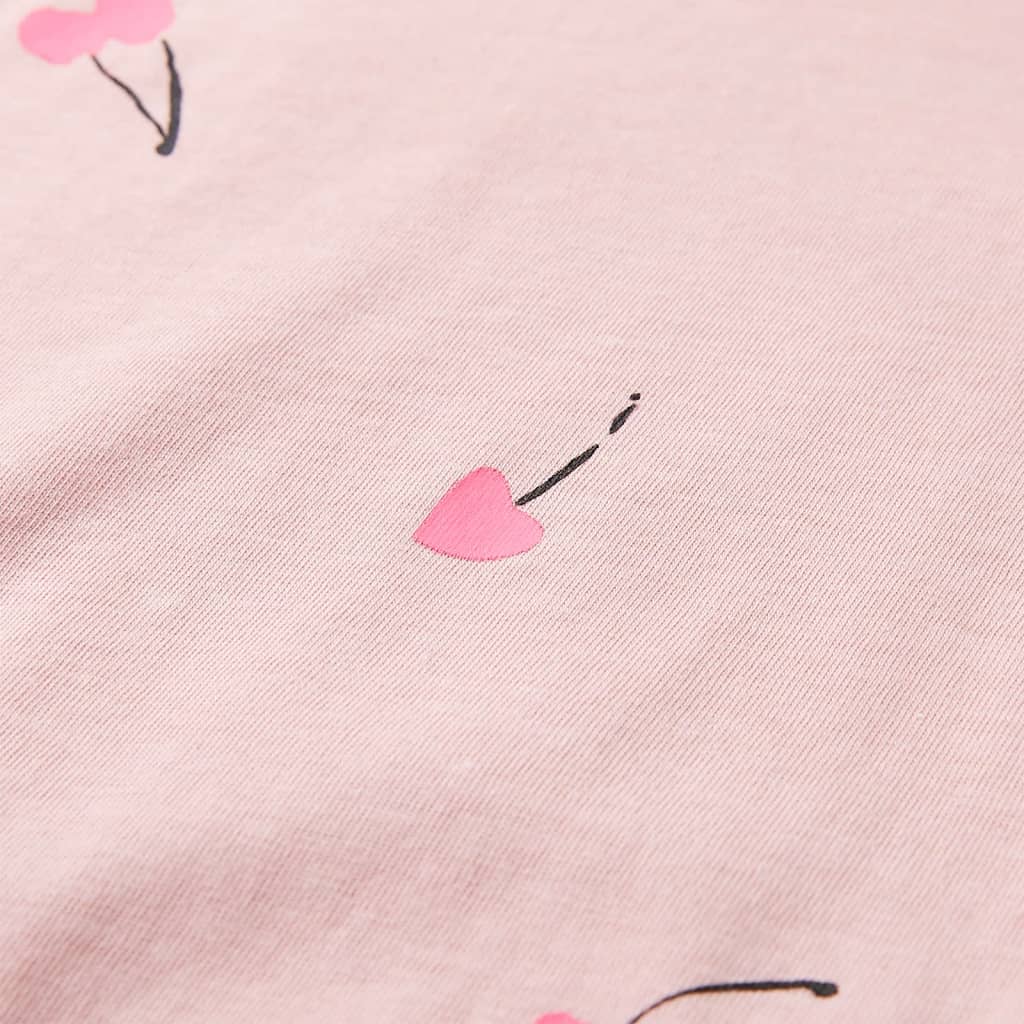 T-shirt de criança rosa-claro 128