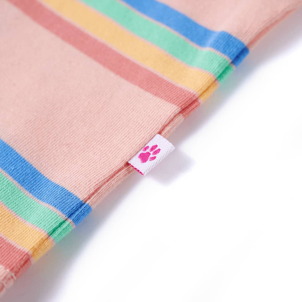 T-shirt para criança cor pêssego 140