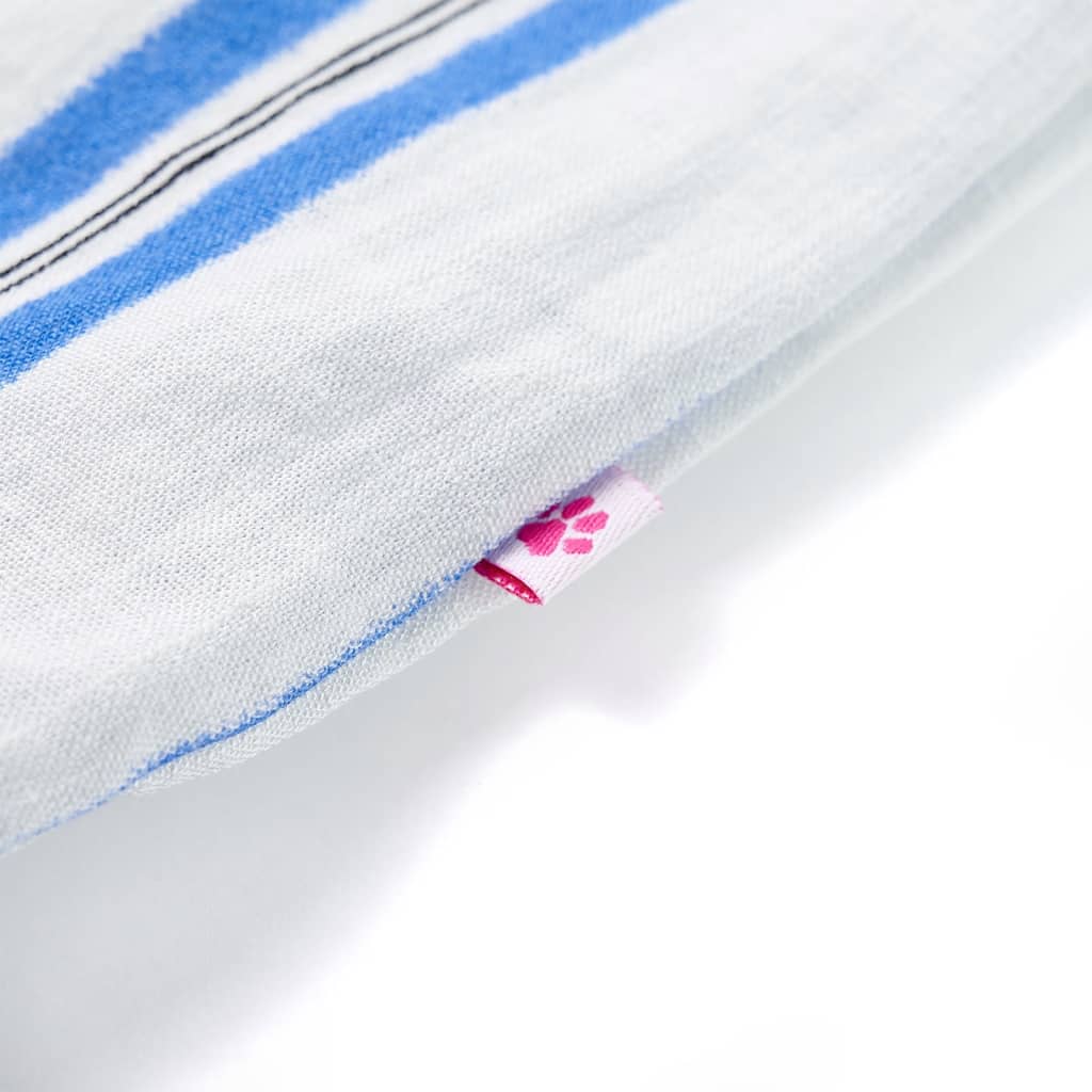 Saia de criança azul-cobalto e branco 140