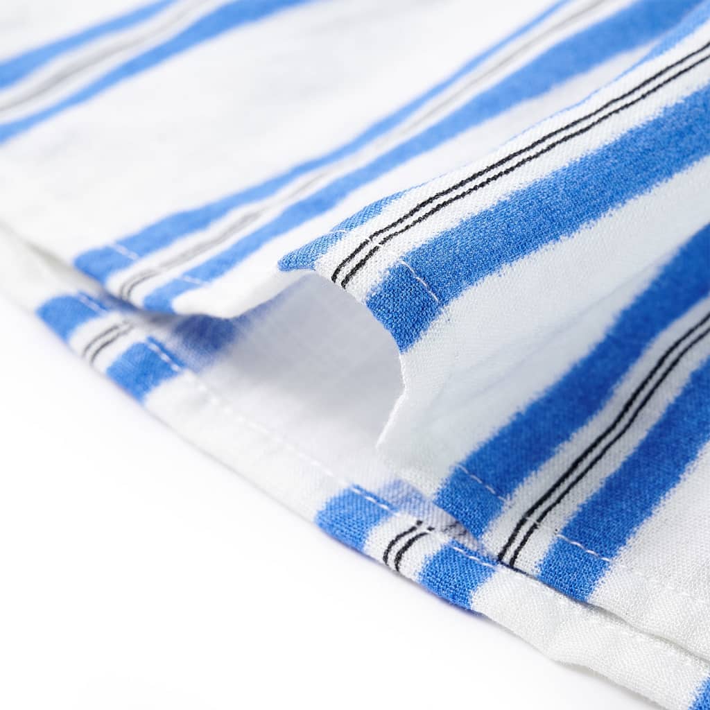 Saia de criança azul-cobalto e branco 140