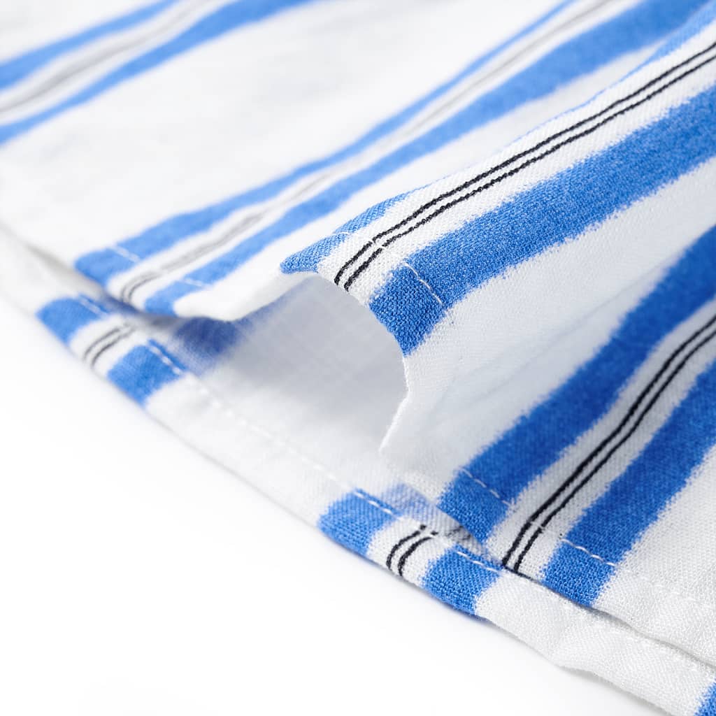 Saia de criança azul-cobalto e branco 140