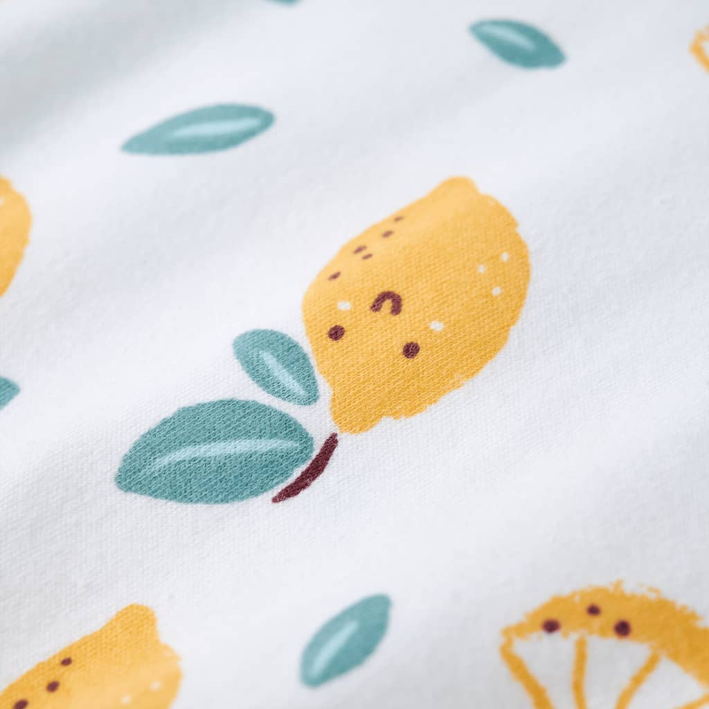 T-shirt infantil com cintura de atar cor cru 140