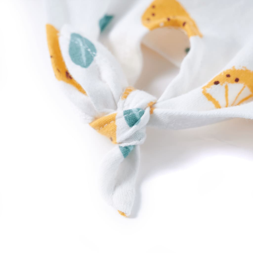 T-shirt infantil com cintura de atar cor cru 140