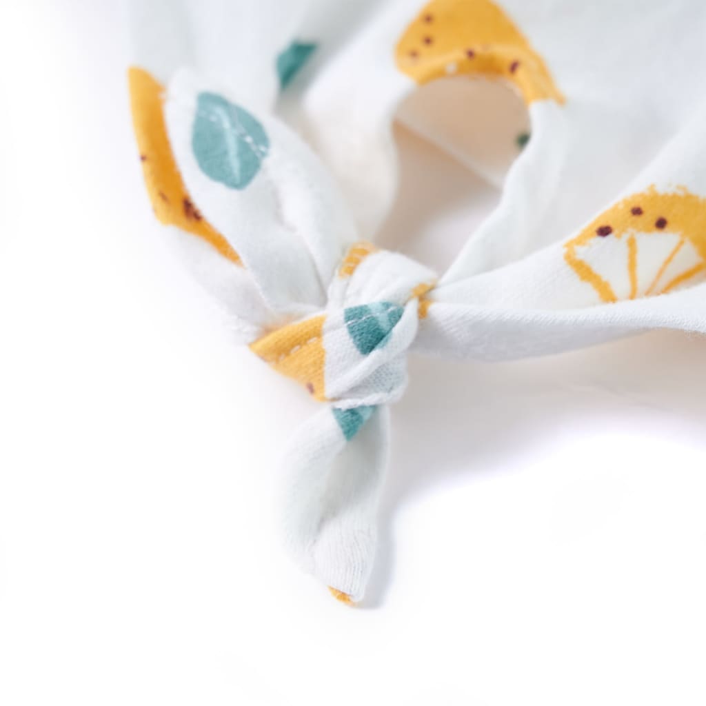 T-shirt infantil com cintura de atar cor cru 140