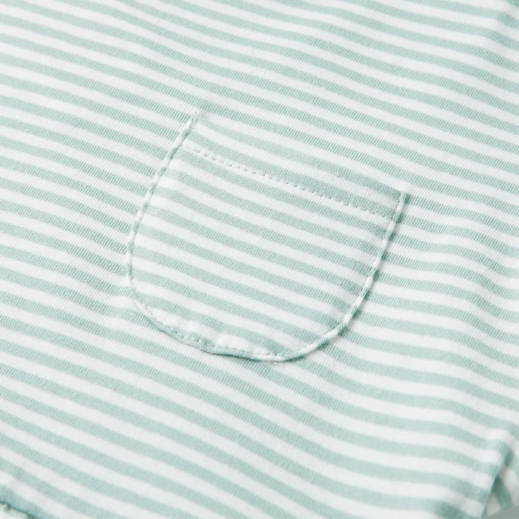 Vestido para criança de mangas com folhos menta 140