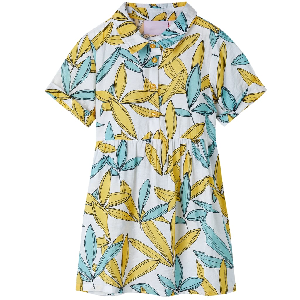 Vestido para criança cor cru 140