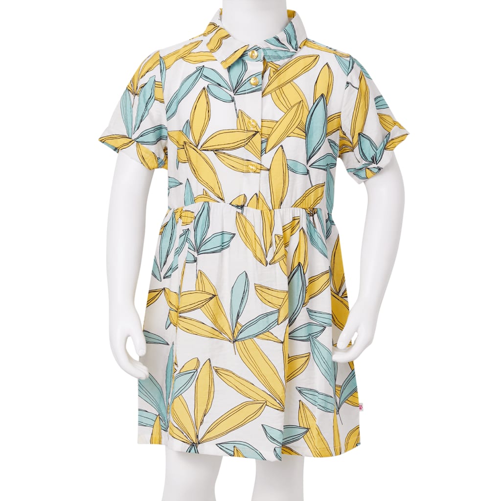 Vestido para criança cor cru 140