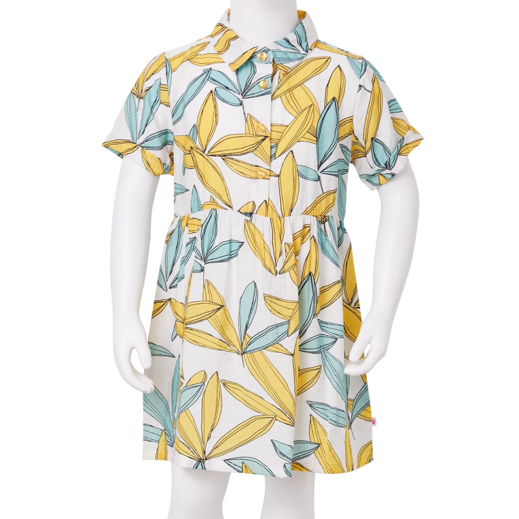 Vestido para criança cor cru 140