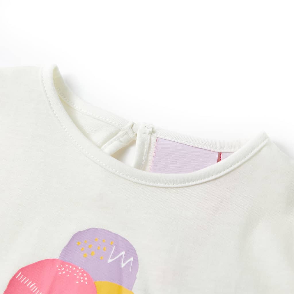 T-shirt infantil cor cru 116