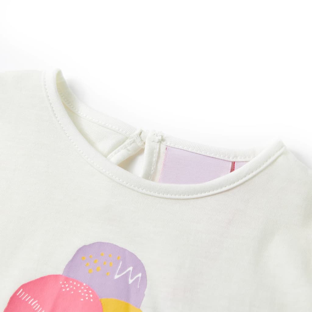 T-shirt infantil cor cru 116