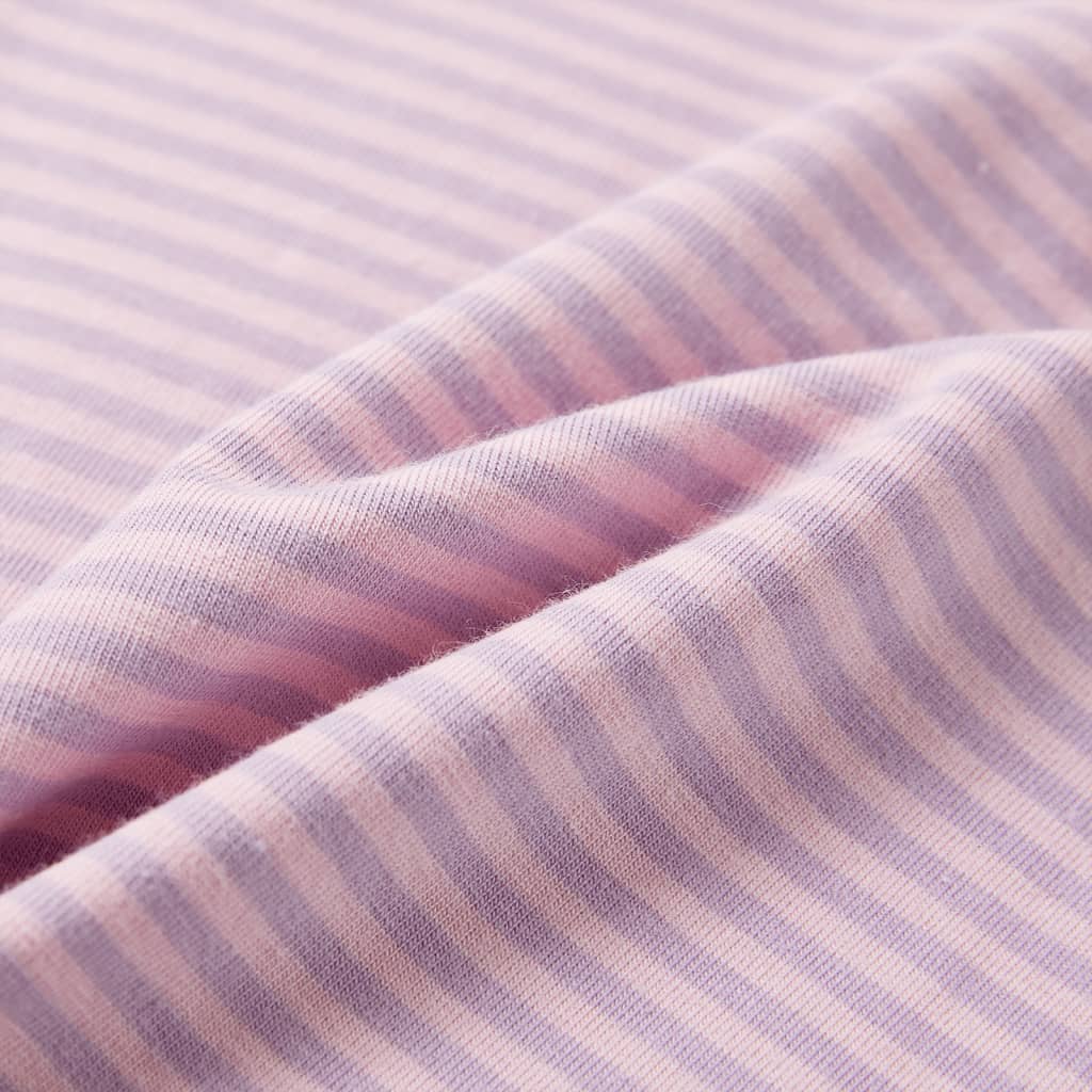 T-shirt para criança manga com folhos lilás 128