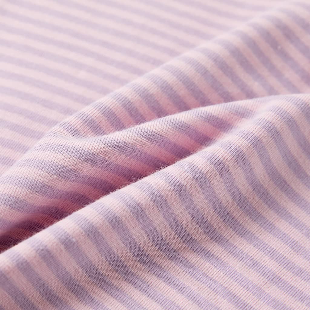 T-shirt para criança manga com folhos lilás 128