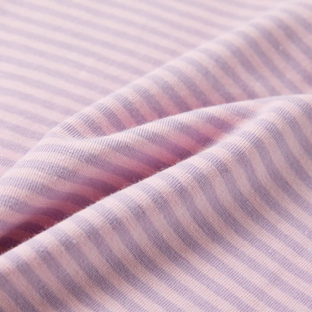 T-shirt para criança manga com folhos lilás 128