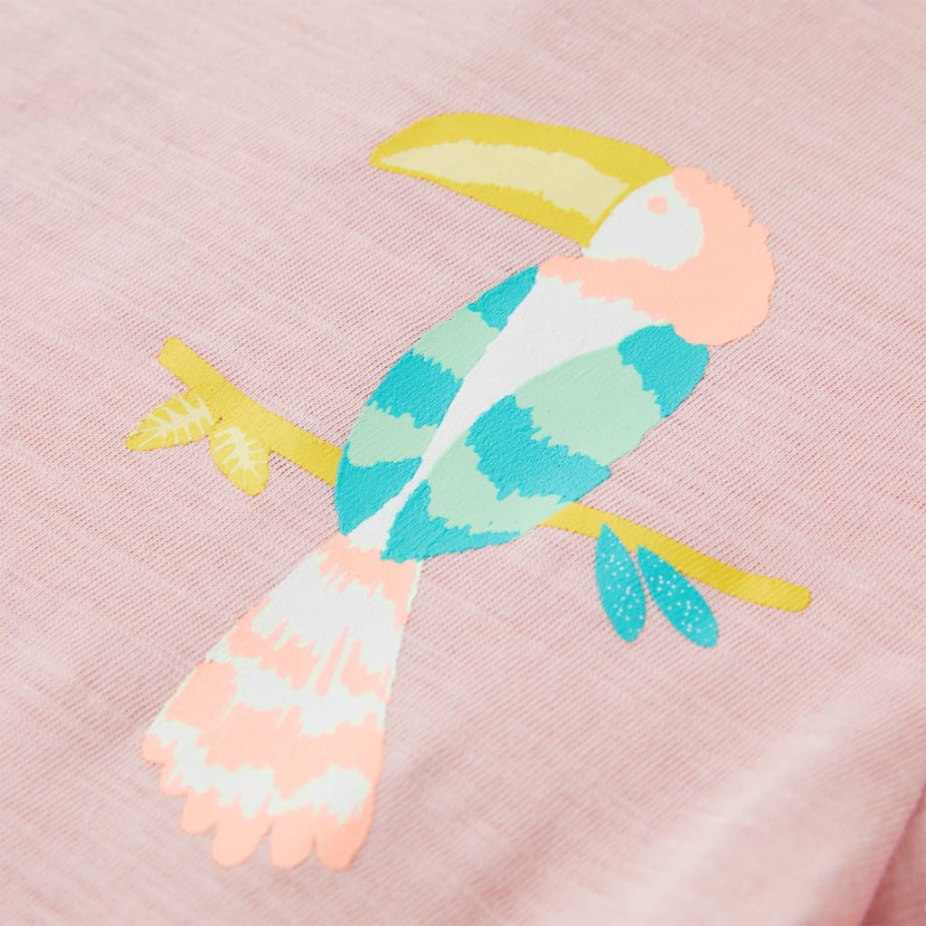 T-shirt de criança rosa-claro 128
