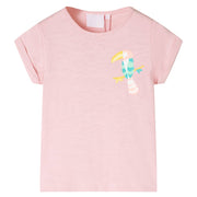 T-shirt de criança rosa-claro 128