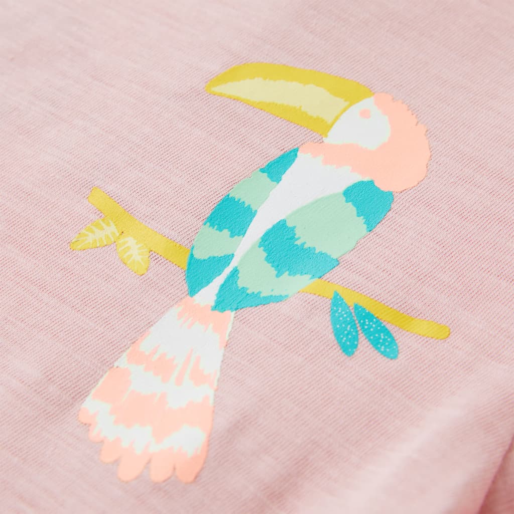 T-shirt de criança rosa-claro 128