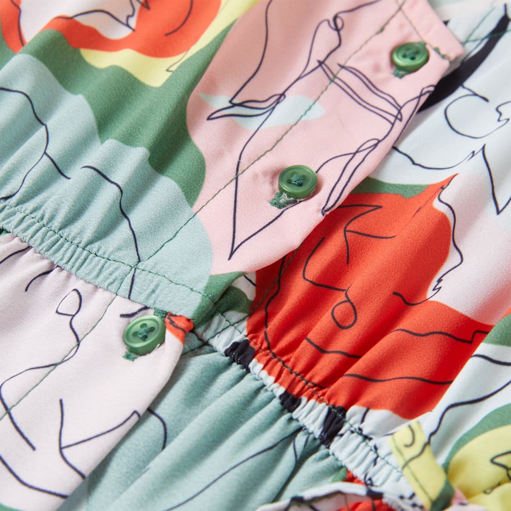 Vestido de criança verde 140