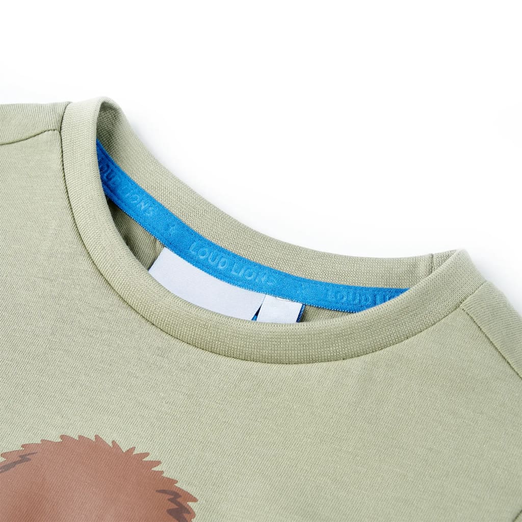 T-shirt infantil com mangas curtas amarelo 140