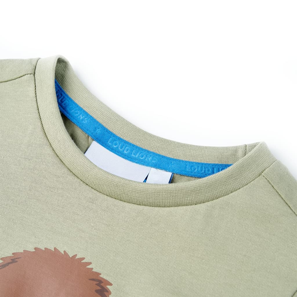 T-shirt infantil com mangas curtas amarelo 140