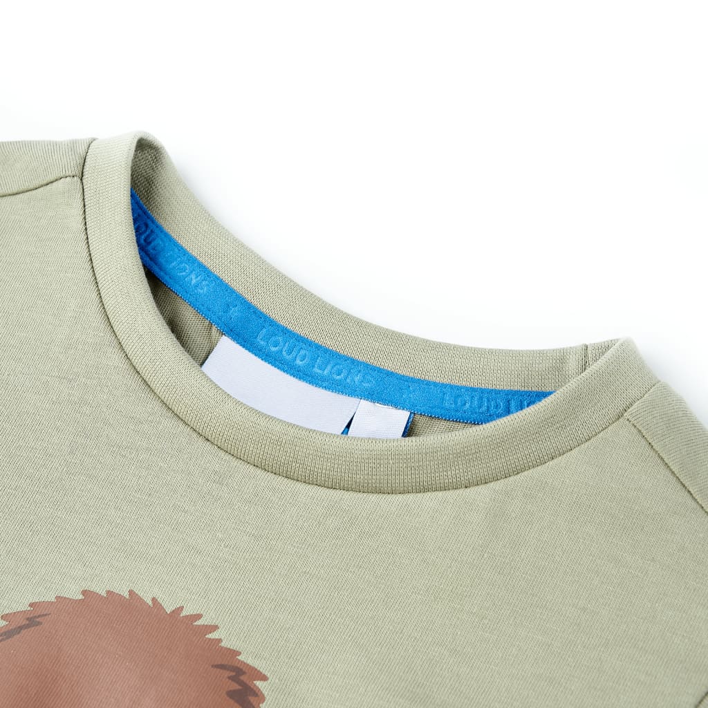 T-shirt infantil com mangas curtas amarelo 140