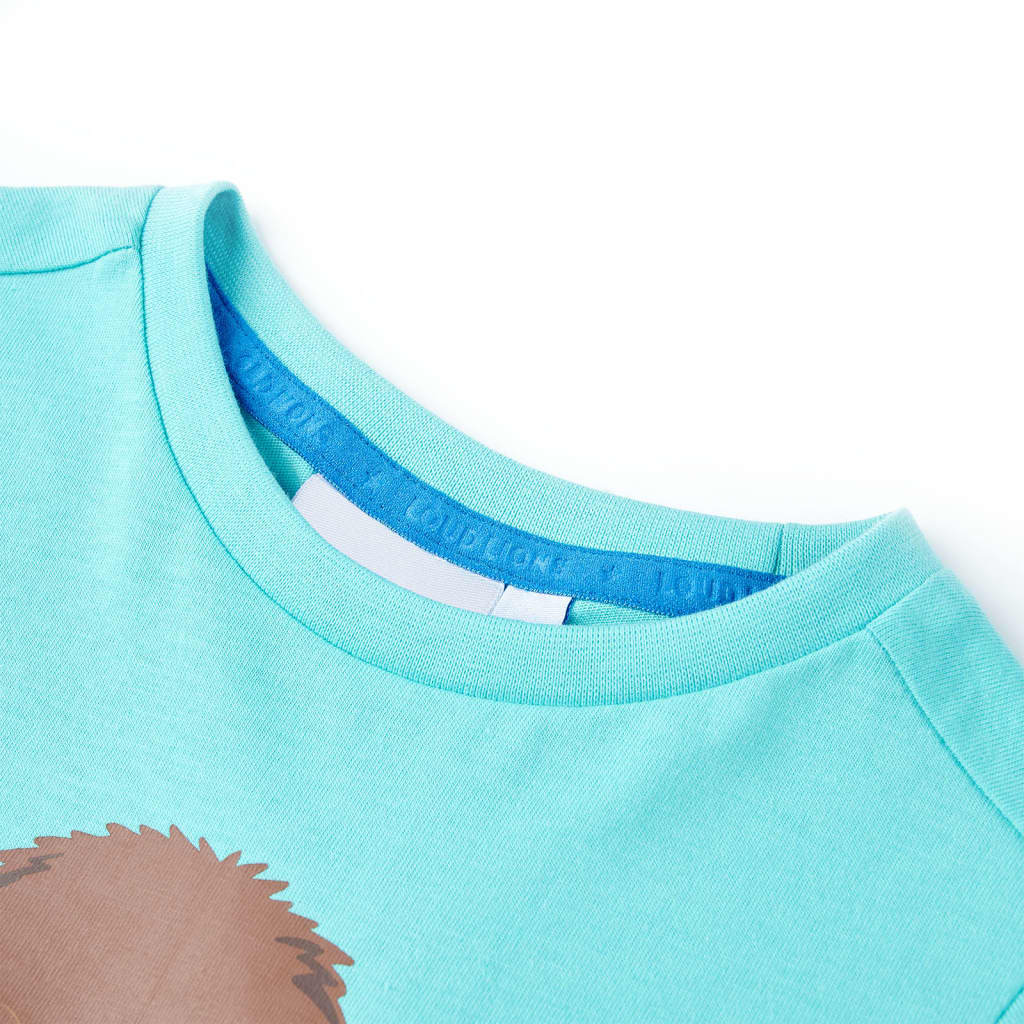 T-shirt infantil com mangas curtas amarelo 140