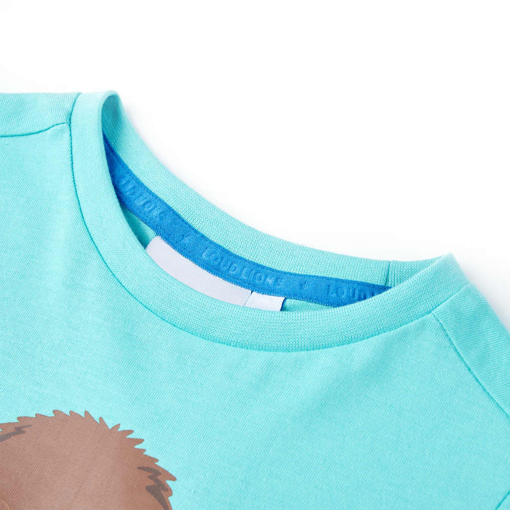 T-shirt infantil com mangas curtas amarelo 140