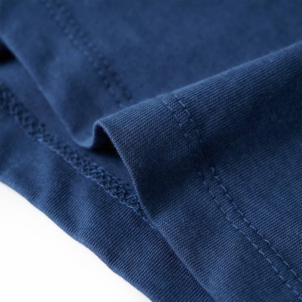 T-shirt de criança azul-escuro 128