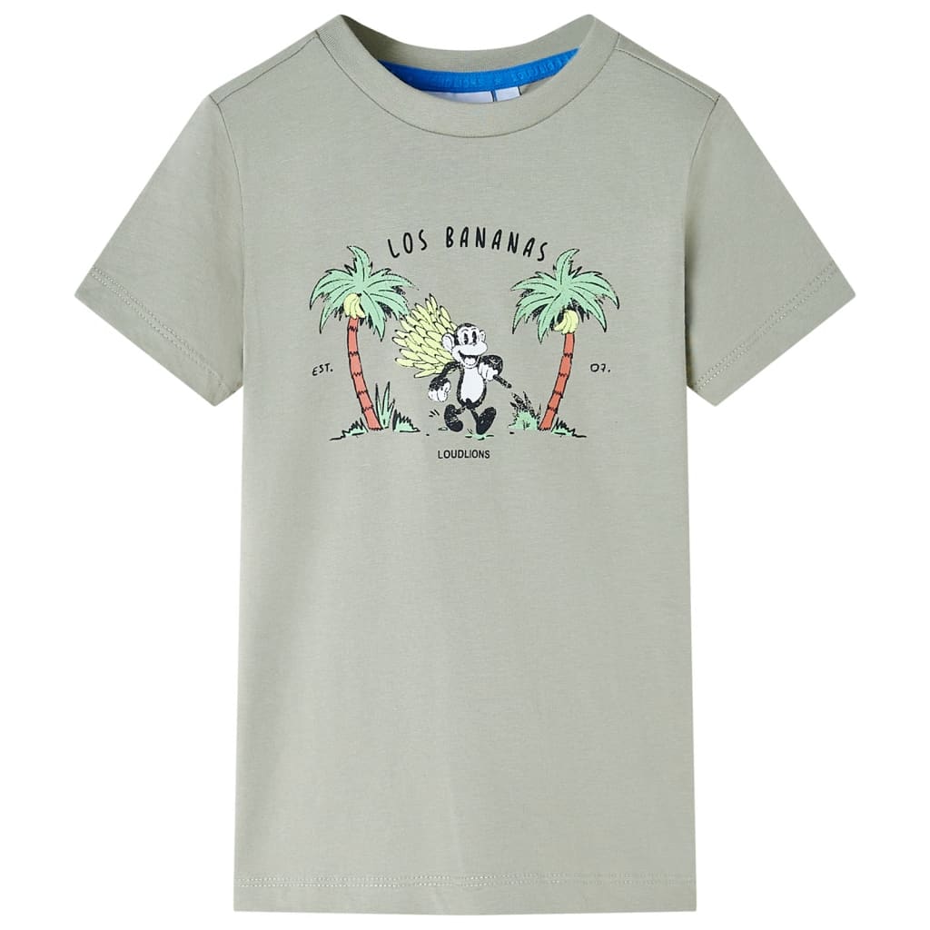 T-shirt infantil ocre-claro 128