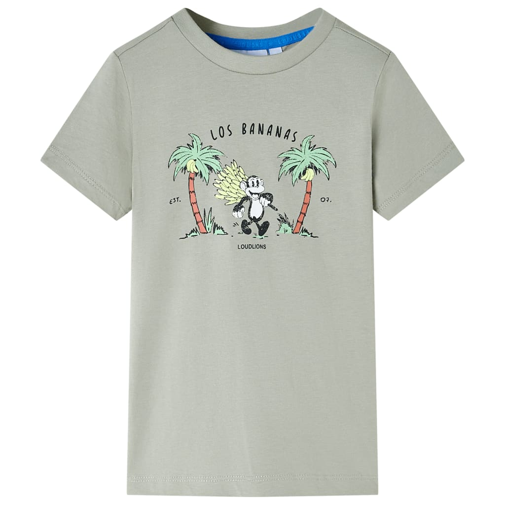 T-shirt infantil ocre-claro 128