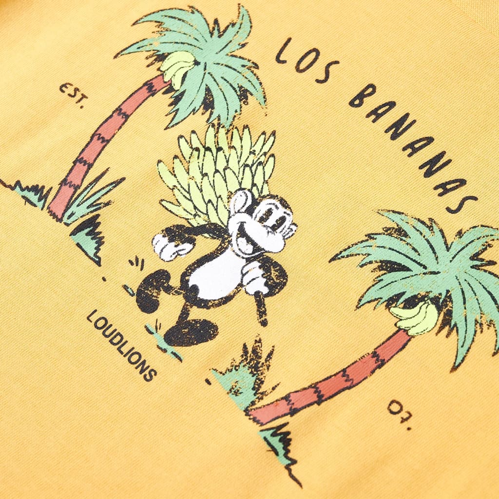 T-shirt infantil ocre-claro 128