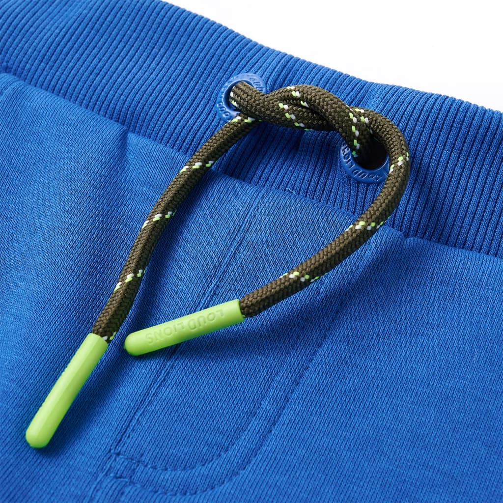 Calças de fato de treino para criança azul-escuro 128