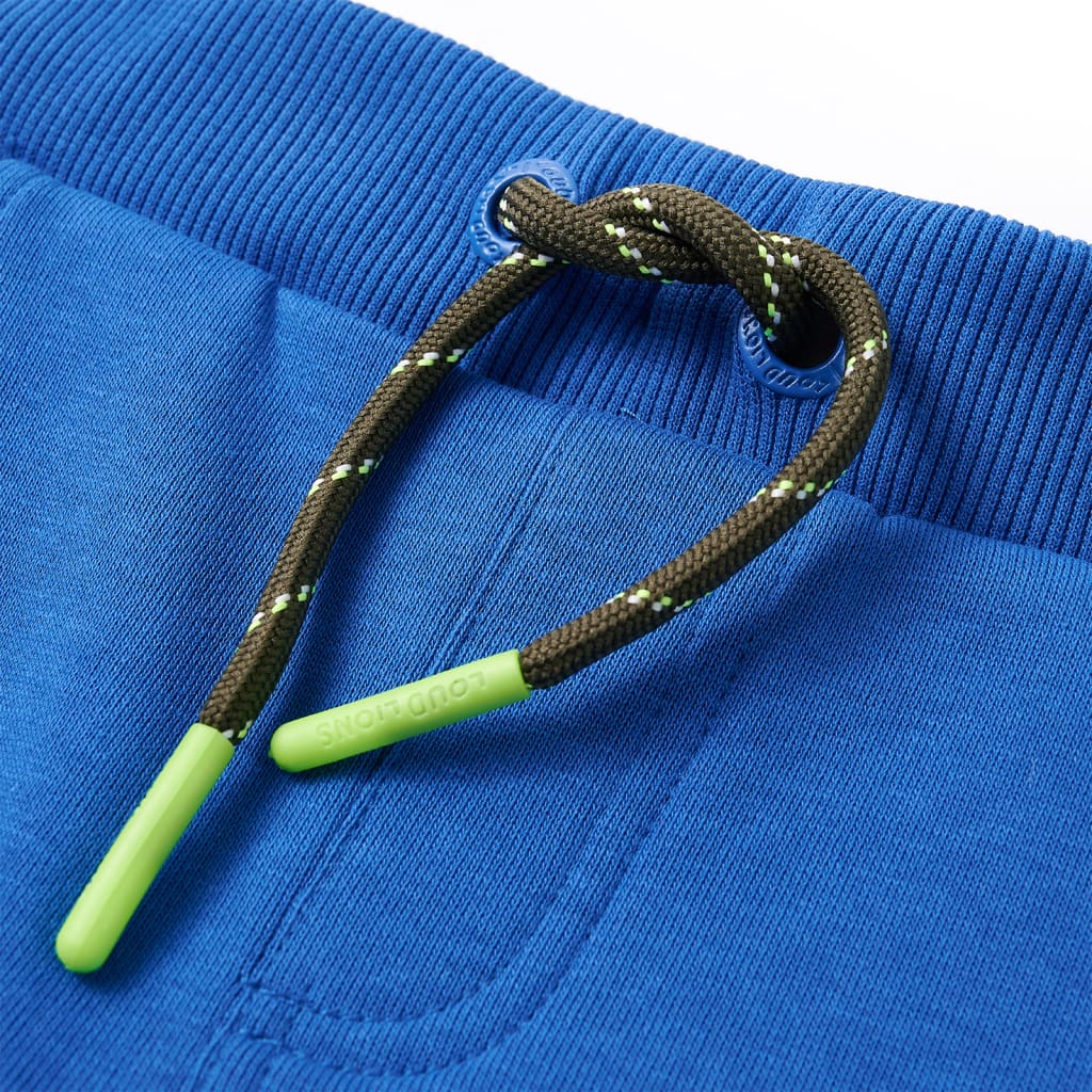 Calças de fato de treino para criança azul-escuro 128