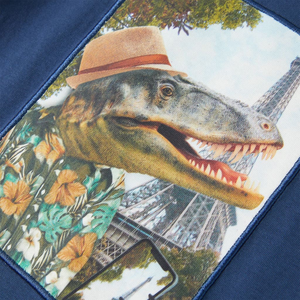 T-shirt para criança cor ciano 116