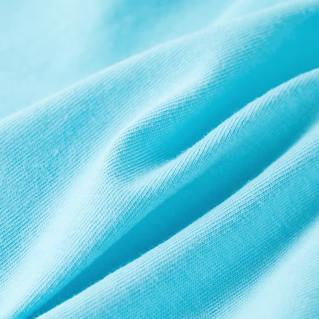 T-shirt para criança cor ciano 116