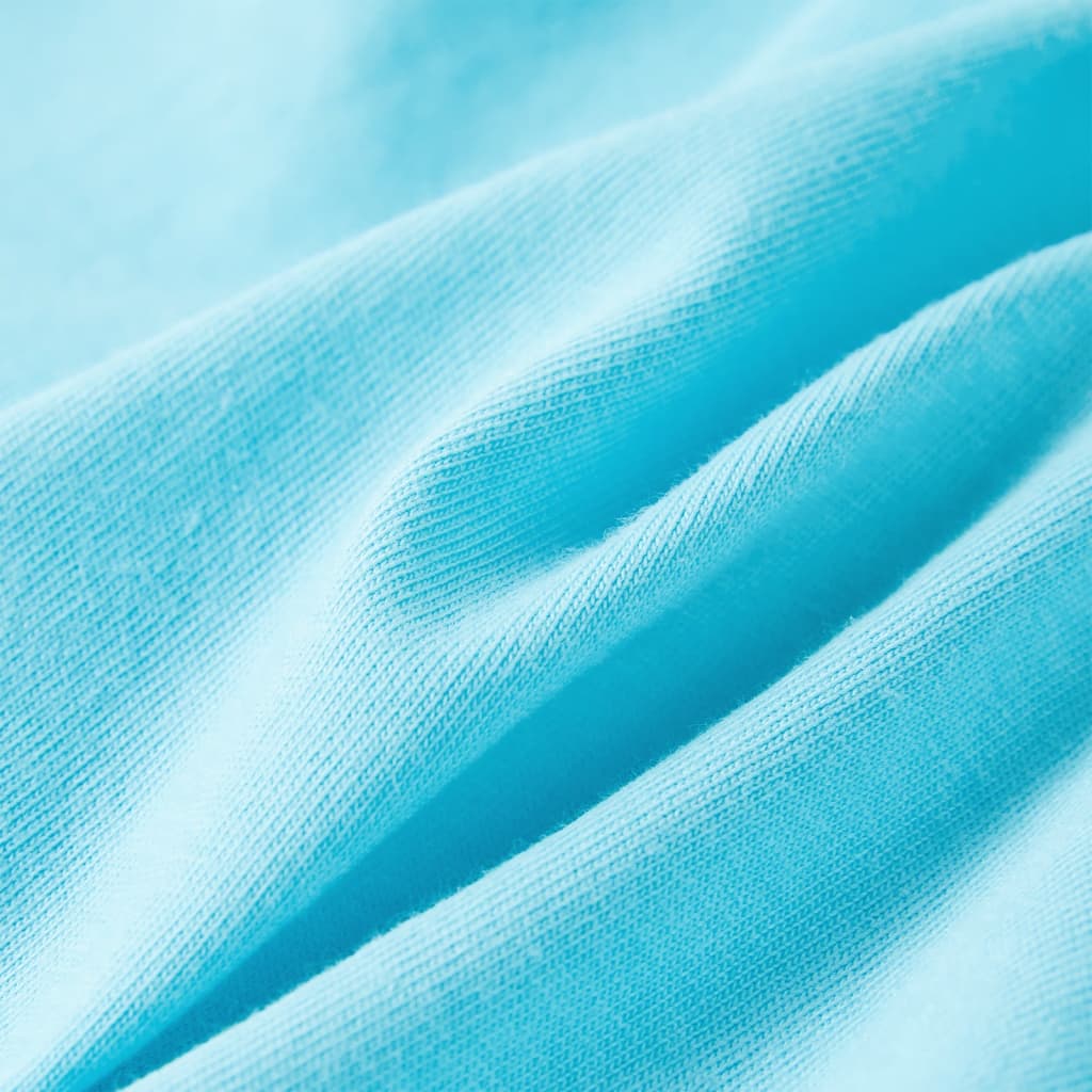 T-shirt para criança cor ciano 116