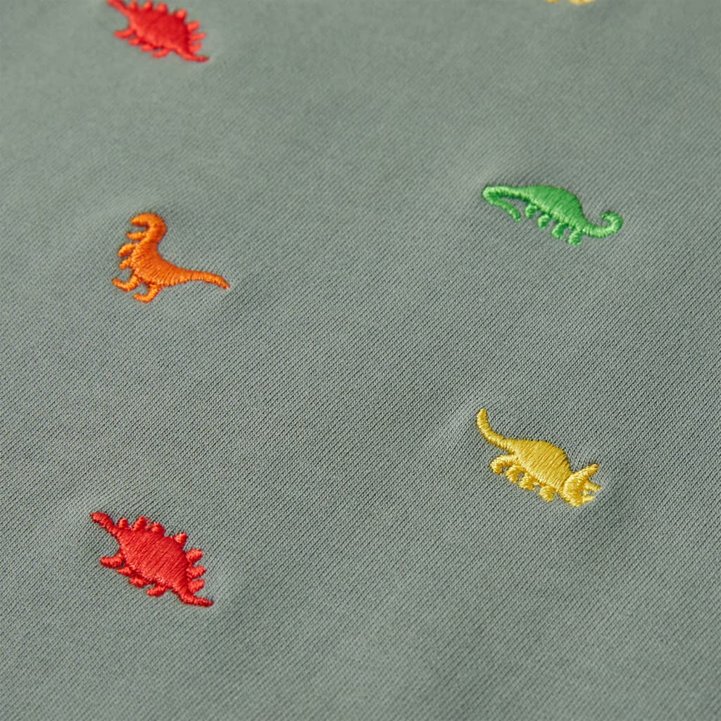 Sweatshirt para criança cor caqui 140