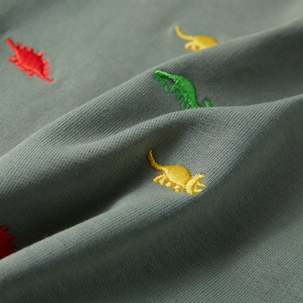 Sweatshirt para criança cor caqui 140