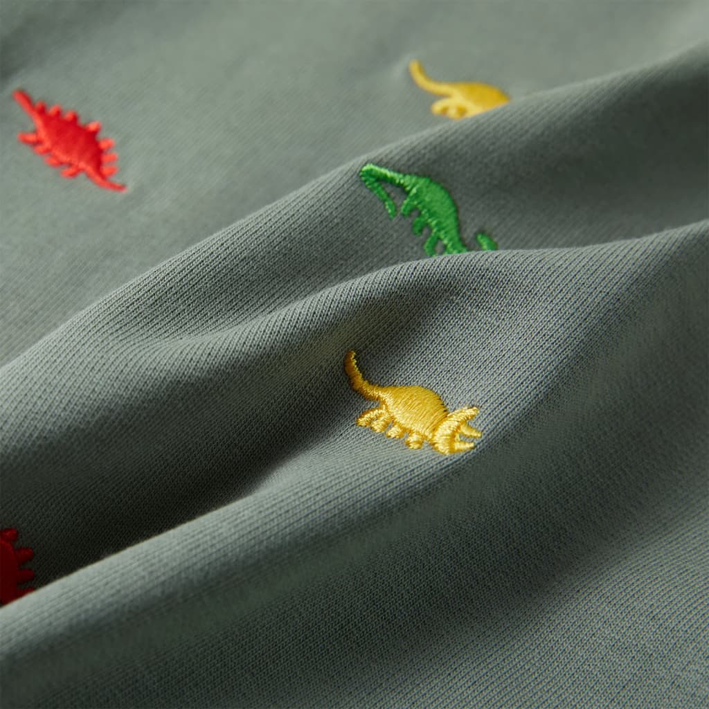 Sweatshirt para criança cor caqui 140