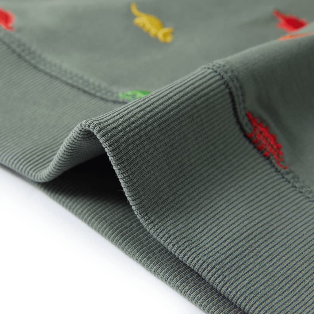 Sweatshirt para criança cor caqui 140