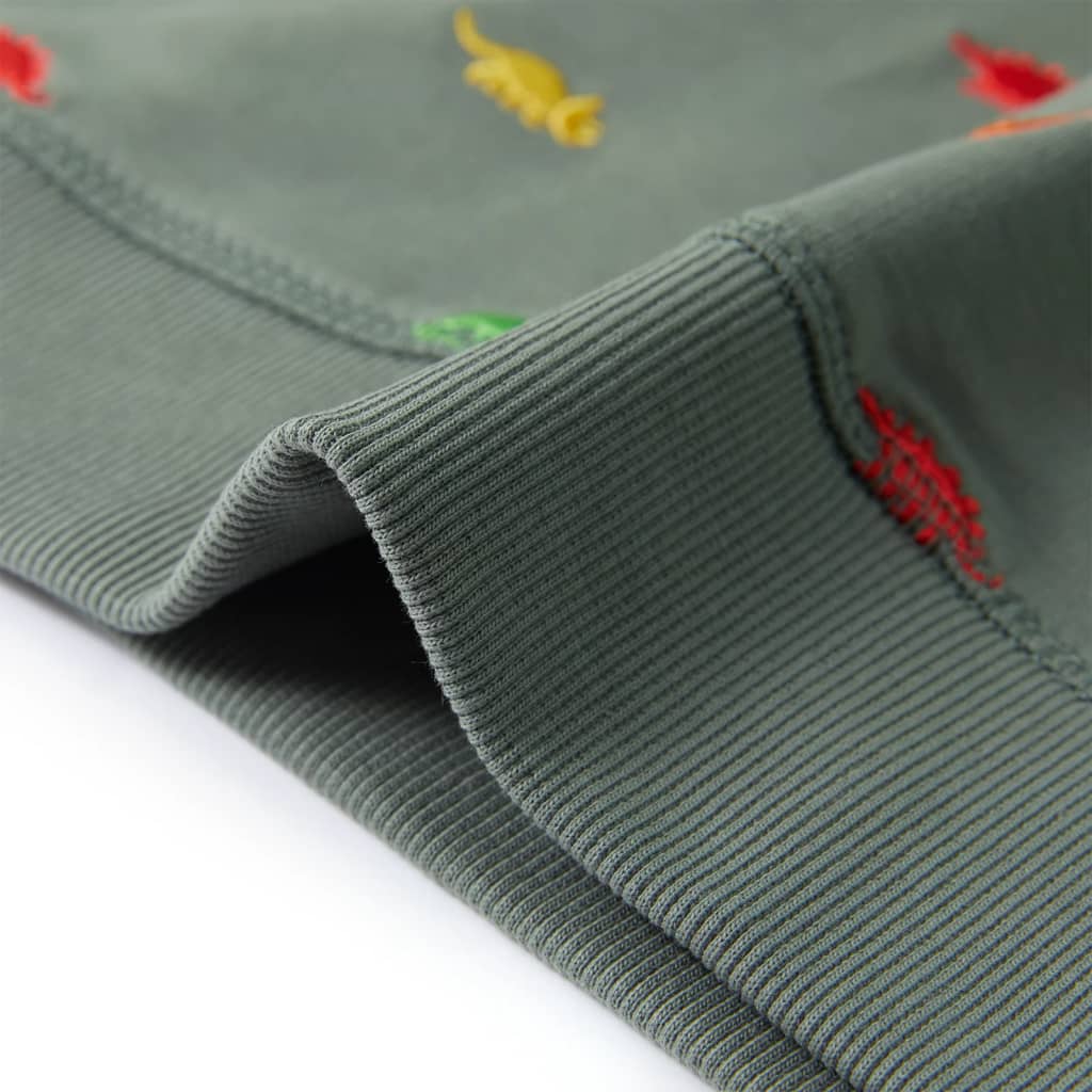 Sweatshirt para criança cor caqui 140